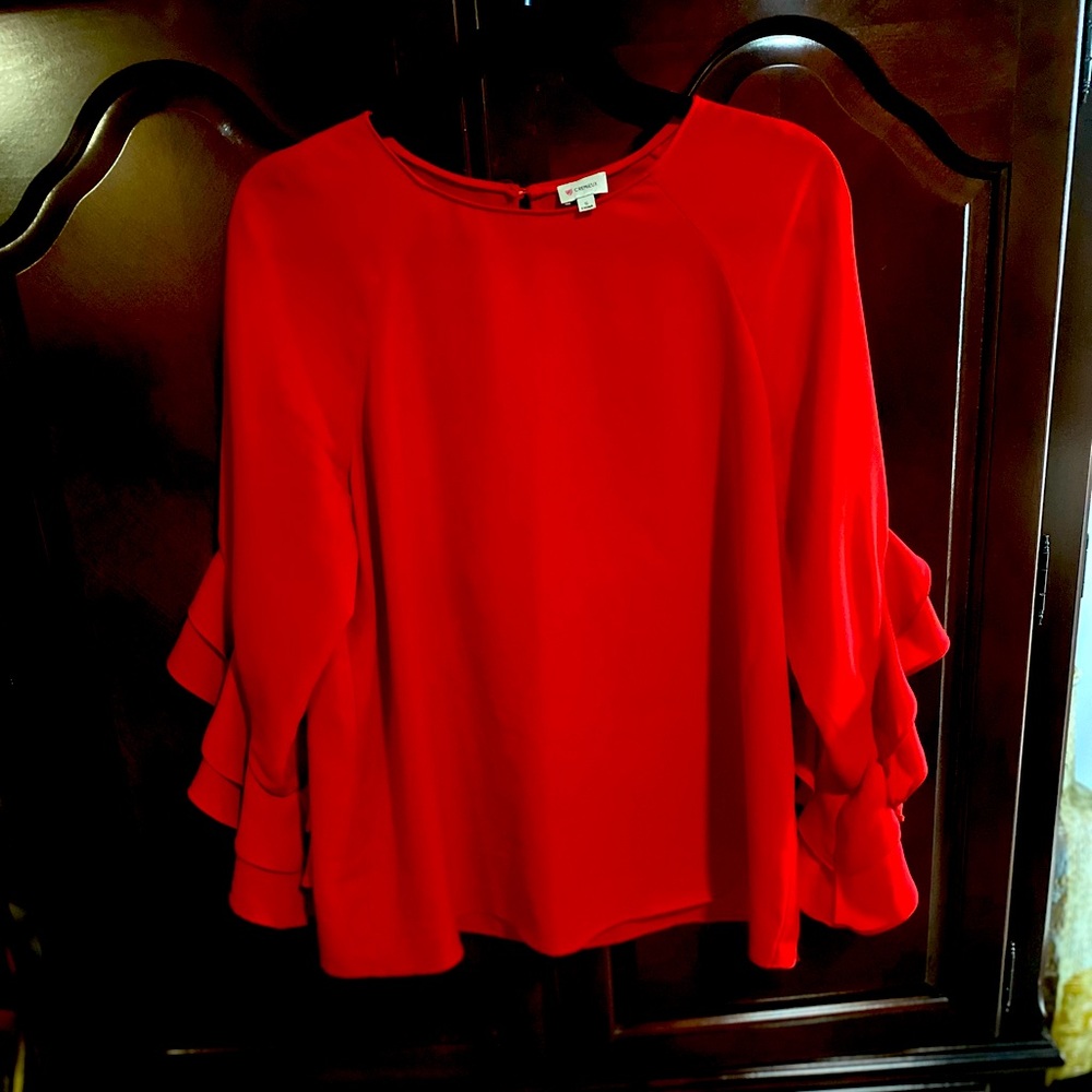 Beautiful Candy Apple Red Blouse.